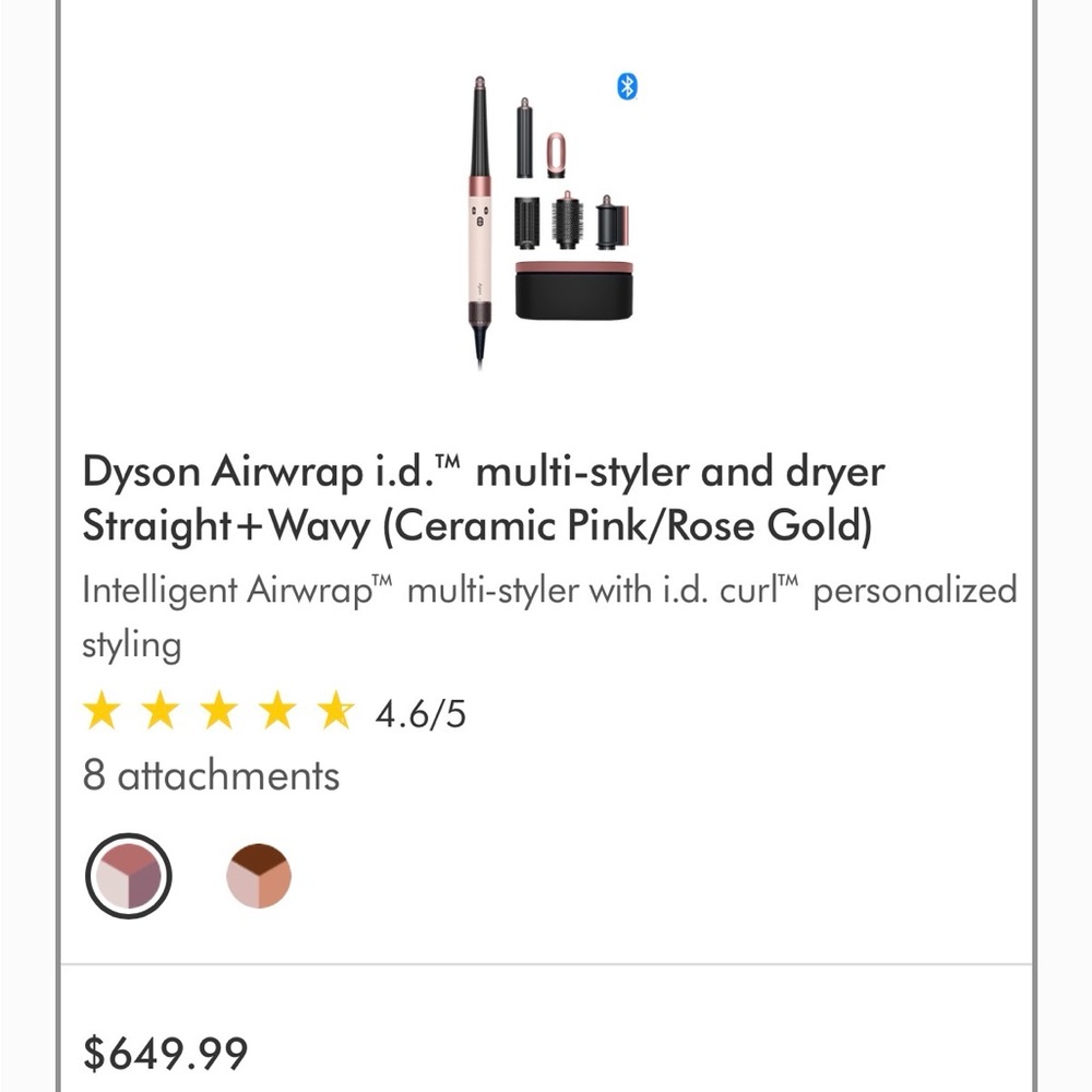 Dyson Black and Pink Hair Styling Case - Picture 6 of 7